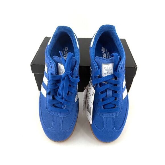 Adidas Men\'s Blue Bird White Gold Metallic Originals Samba ADV Shoes Size 4.5 main image 12